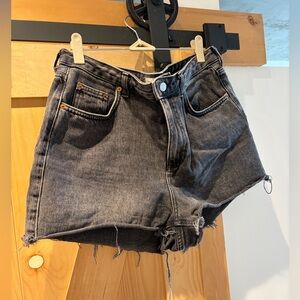 Topshop Black Jean Shorts